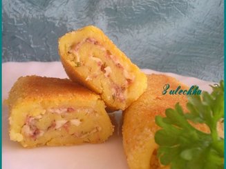 Картофельные рулетики с мясом