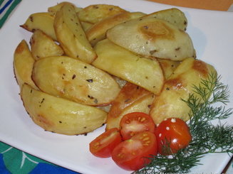 Печеный картофель "По-кипрски"