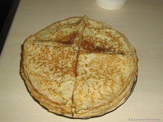Заварные блины на кефире